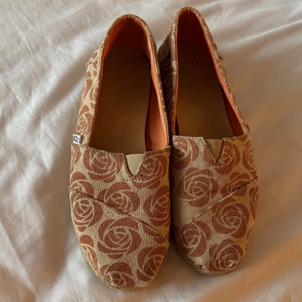 Toms Floral Canvas Slip-On Shoes